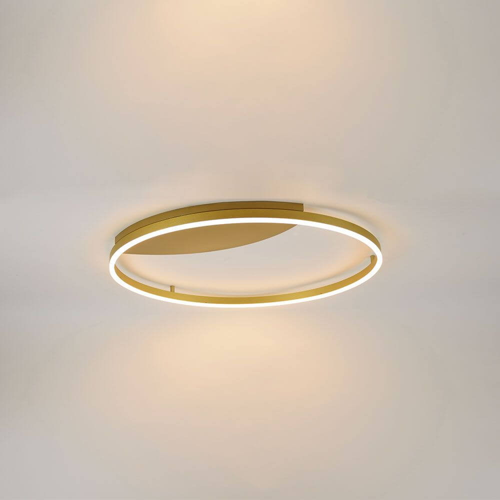 s.luce LED Ring Wandlamp & Plafondlamp Dimbaar modern rond in elegant ontwerp voor gelijkmatige verlichting.
