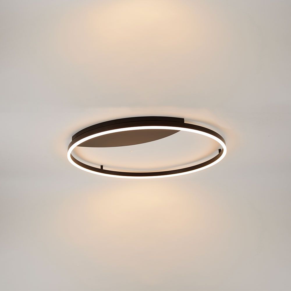 s.luce LED Aplique de parede e candeeiro de teto Ring Regulável moderno redondo com design ultrafino e iluminação uniforme.