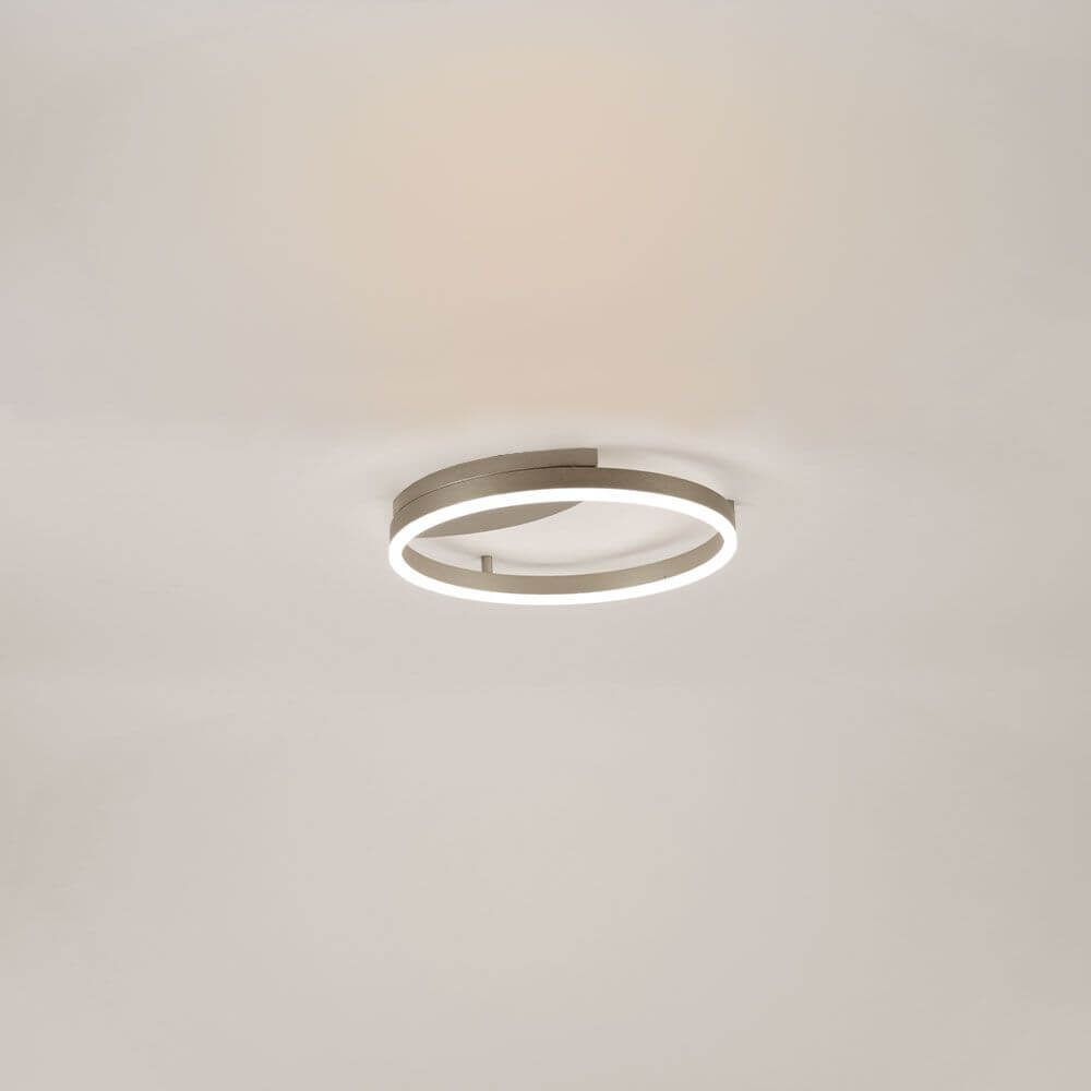 s.luce LED Ring Wandlamp & Plafondlamp Dimbaar modern rond met minimalistisch ontwerp en gelijkmatige lichtverdeling.