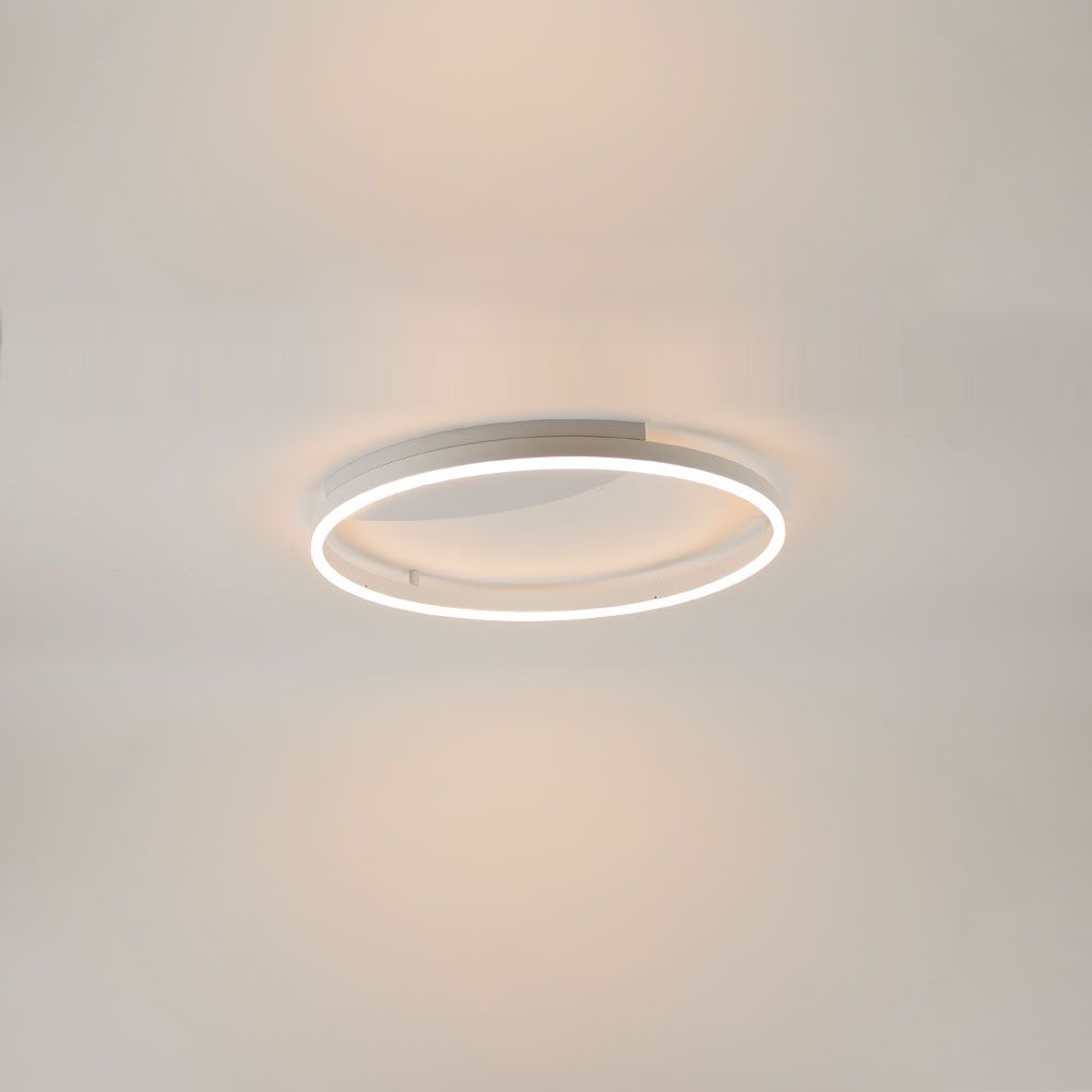 s.luce LED Aplique de parede e plafon Ring regulável, moderno, redondo, em design ultrafino e minimalista