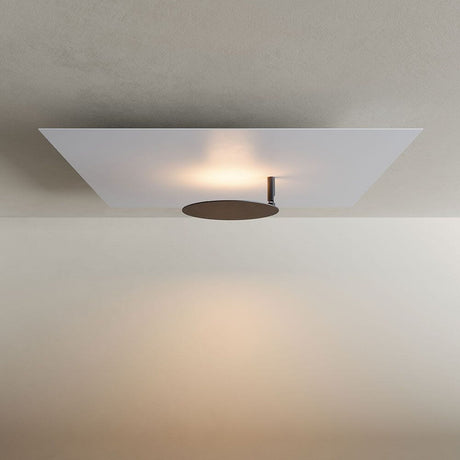 s.luce LED wall and ceiling lamp Plate in flat design for indirect lighting and modern room design.
