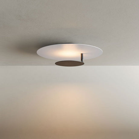 s.luce LED wall and ceiling lamp Plate, modern flat ceiling light for indirect lighting.