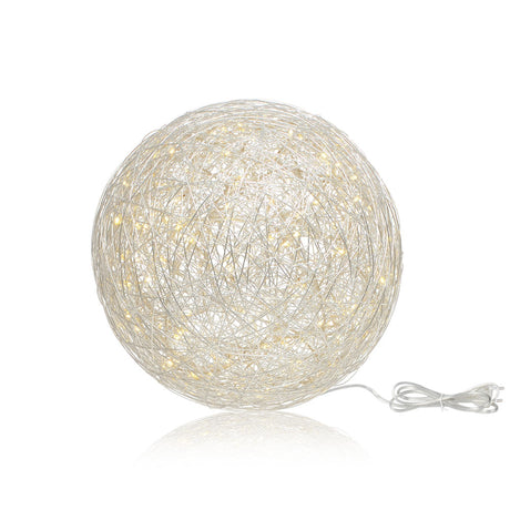 s.luce Mesh LED-Drahtkugel Innen & Außen Warmweiß
