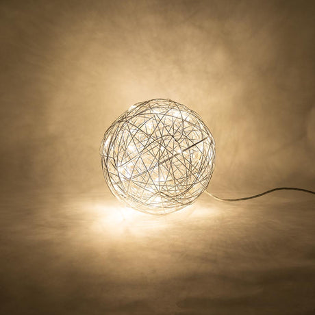 s.luce Mesh LED-Drahtkugel Innen & Außen Warmweiß