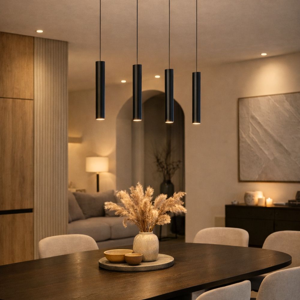 s.luce Lampada a sospensione moderna Crutch forma cilindrica