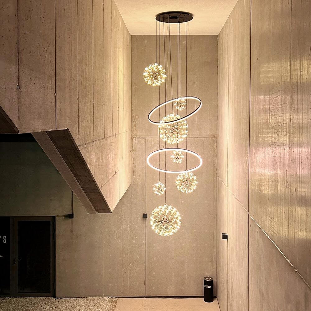 s.luce Cúpula modular de luz pendente múltipla