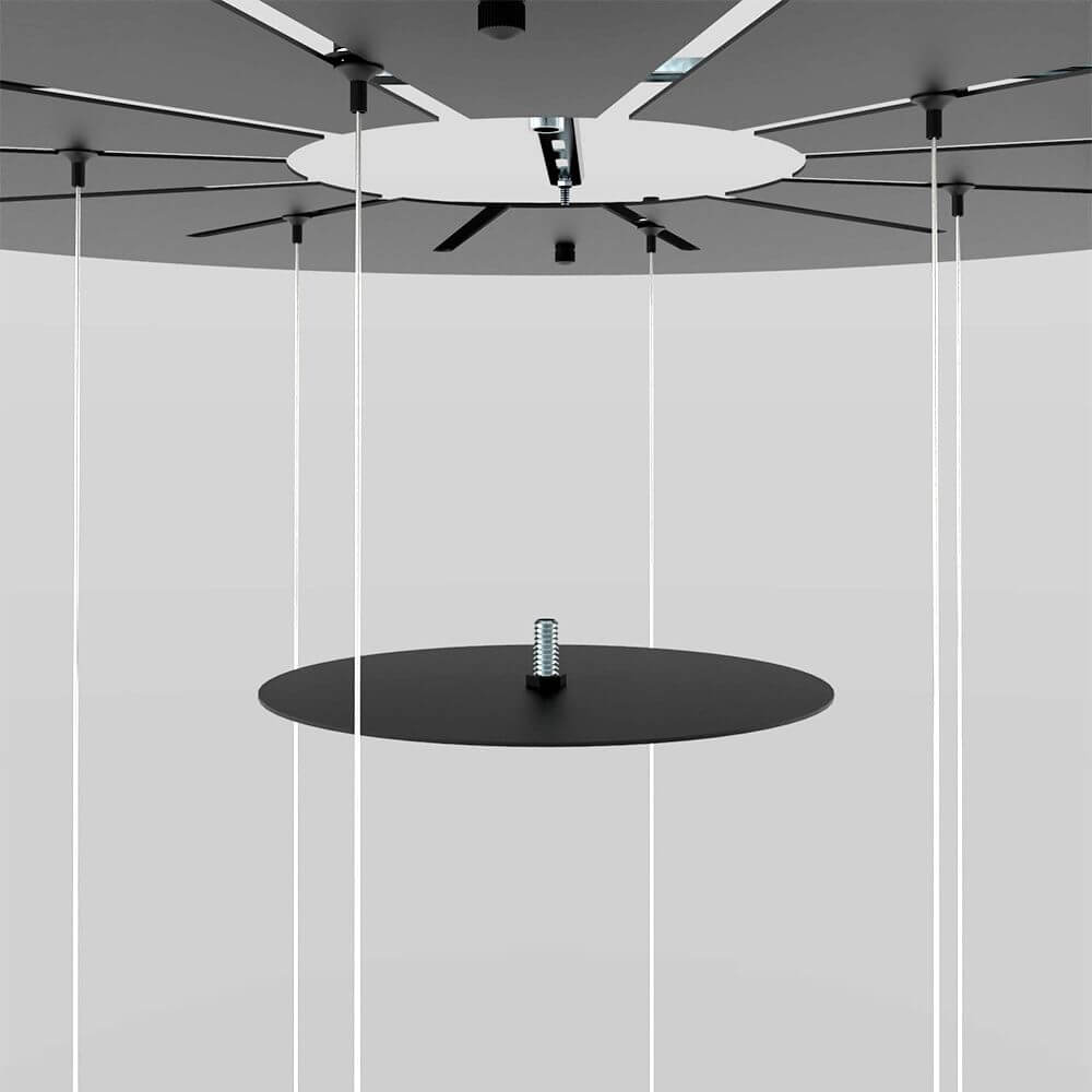 s.luce Modular Mehrfach-Baldachin mit elegantem Design und flexibler Montageoption für vielseitige Lampeninstallationen.