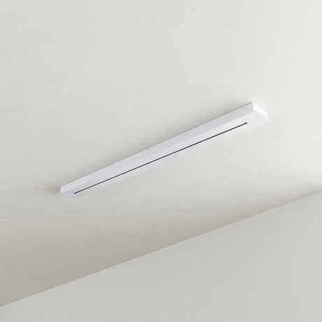 s.luce Plafonnier à poutres modulaires rectangulaire à plusieurs lampes monté au plafond, design moderne pour un éclairage personnalisé.