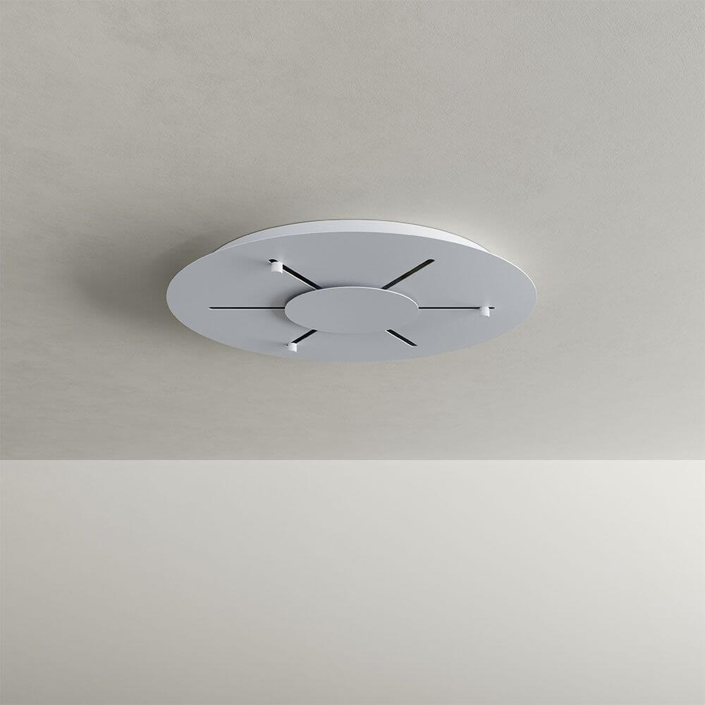 s.luce Modular Baldachin für Hängeleuchten mit elegantem, flachem Design zur flexiblen Montage.