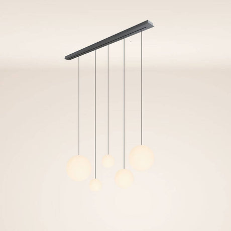 s.luce Orb Esstisch-Hängeleuchte 5-flammig 160cm mit modernem Design und flexibler Lichtgestaltung