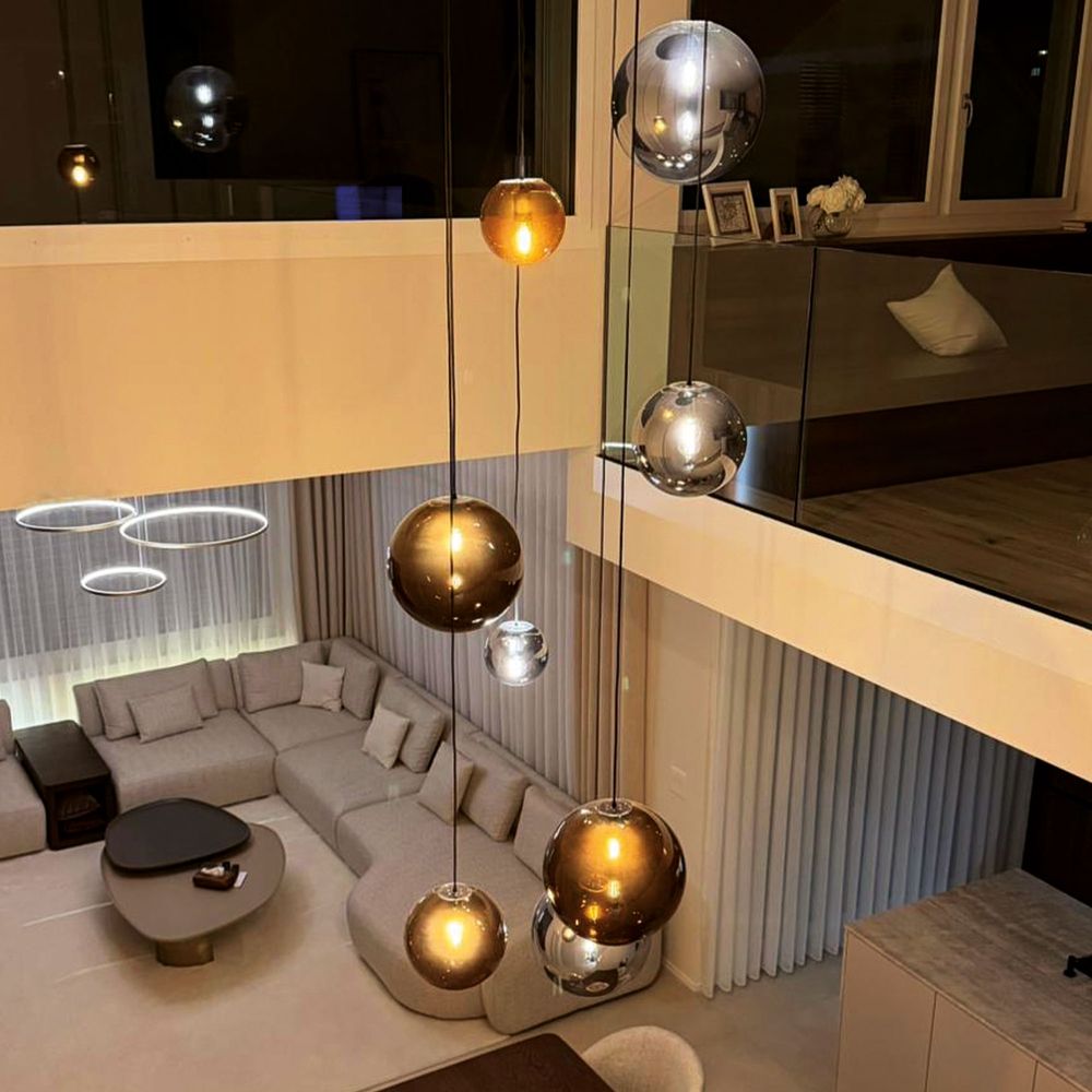 s.luce Orb gallery lamp 8-light modular