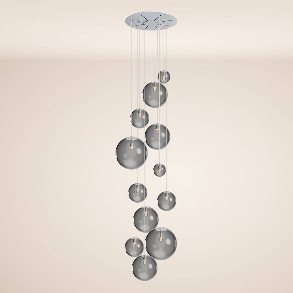 s.luce Orb Galerieleuchte 12-flammig Modular in modernem Design mit flexibler Lichtgestaltung.