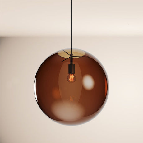 s.luce Orb Boule de verre Lampe de galerie 500cm Suspension Noir