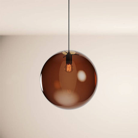 s.luce Orb Glaskugel Galerieleuchte 500cm Aufhängung Schwarz