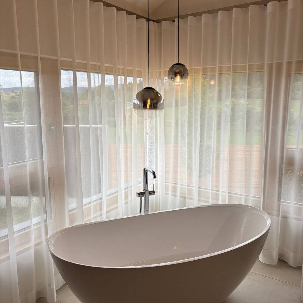 s.luce Lámpara colgante Orb glass globe 150cm suspensión negro