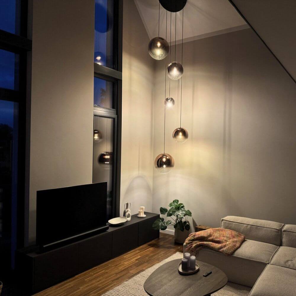 s.luce Orb glass globe pendant light