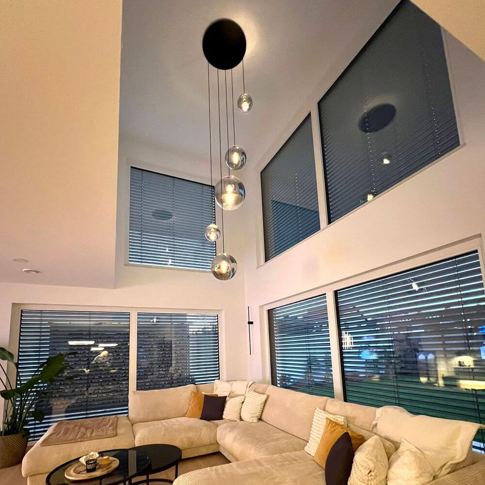 s.luce Orb glass globe pendant light