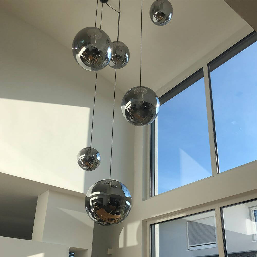 s.luce Orb XL Lámpara de galería de 8 luces con dosel modular