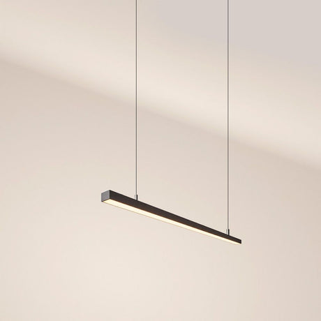 s.luce Oris LED-lijnlamp Bureau-hanglamp XL op maat 2700K in modern design hangend.