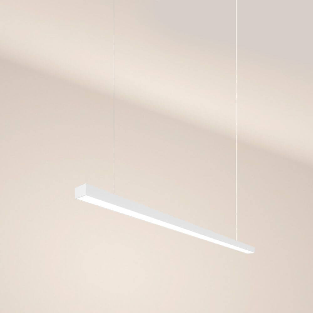 s.luce Oris LED-Linienleuchte Büro-Pendellampe XL nach Maß 4000K in modernem Design, ideal für Bürobereiche.