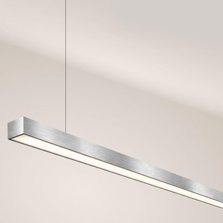 s.luce Oris LED-Linienleuchte Büro-Pendellampe XL nach Maß 4000K in modernem Design für stilvolle Büros.