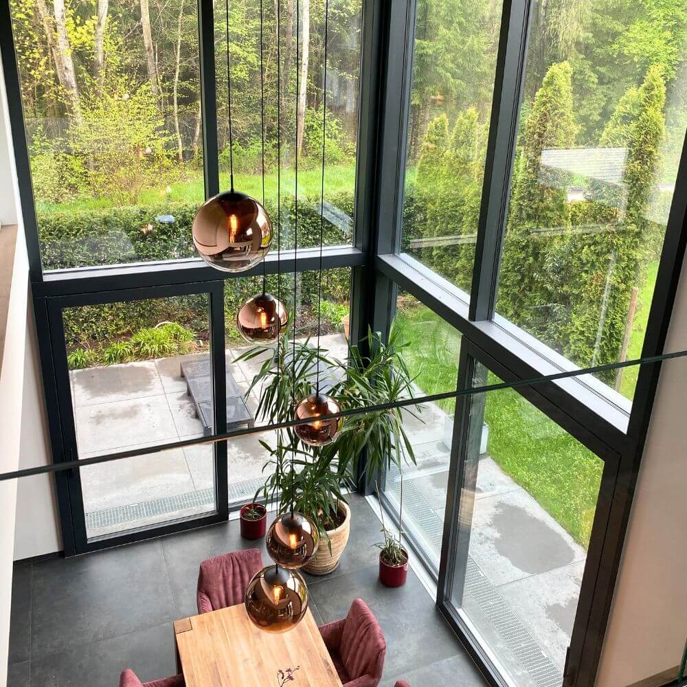 s.luce Progress Pendelleuchte Glas mit Farbverlauf