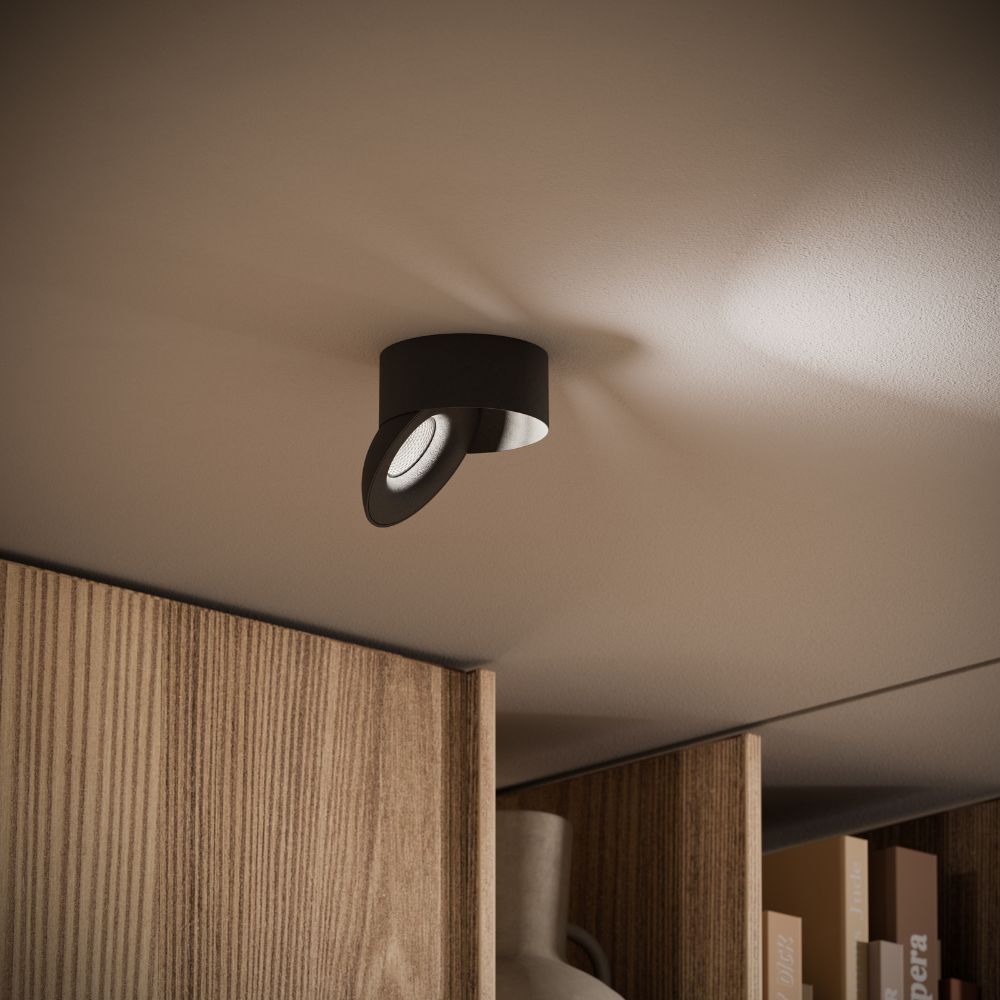 s.luce Santa Neo Faretto da soffitto LED orientabile e dimmerabile