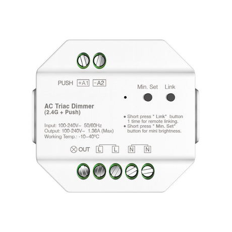 s.luce Smart-Dim-Set 230V Vägg- & Fjärrkontroll