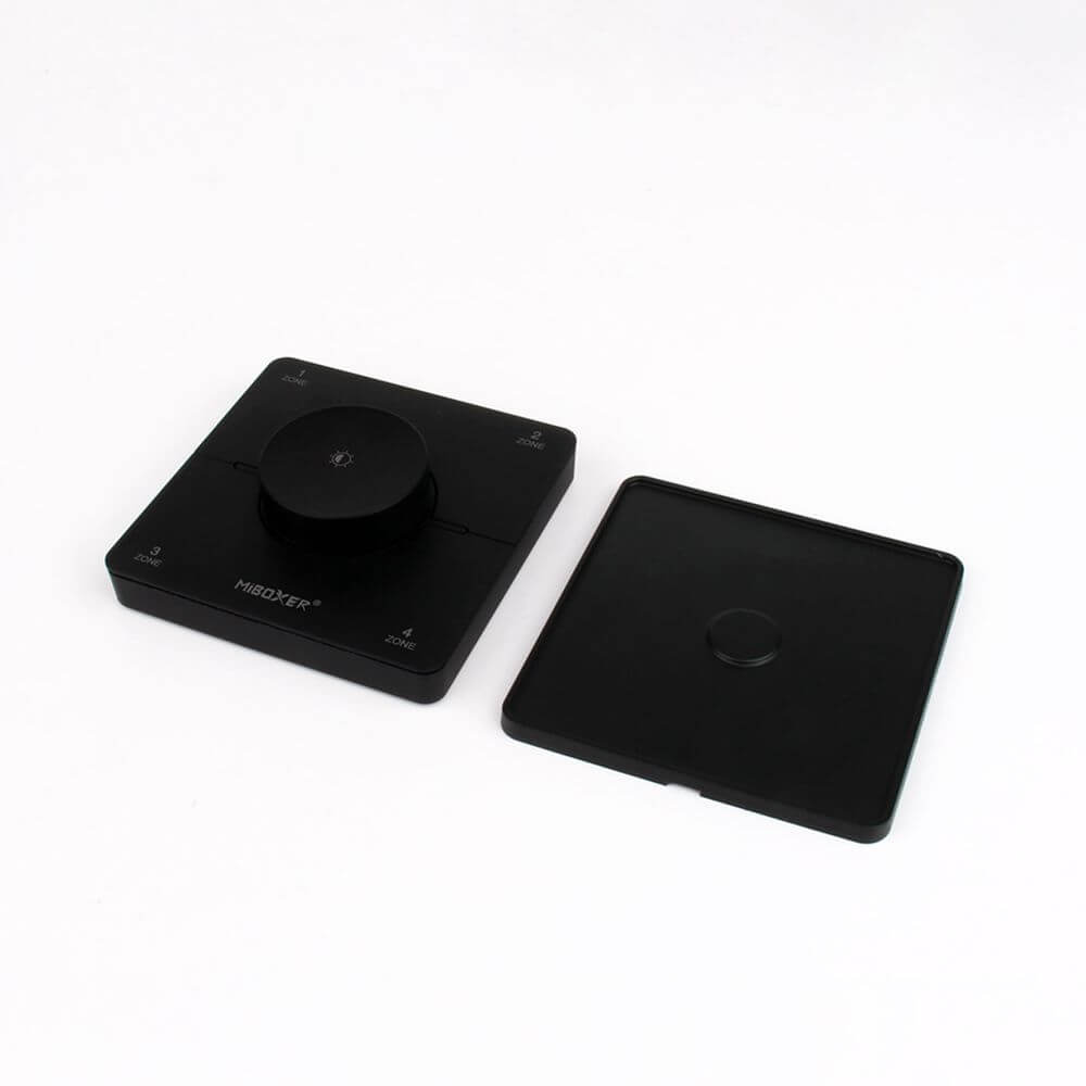 Alt Tag: s.luce Smart-Dim-Set 4-Zonen 12/24V mit Fernbedienung inkl. Einbau schwarze Wand- und Funkfernbedienung für 4 Zonen