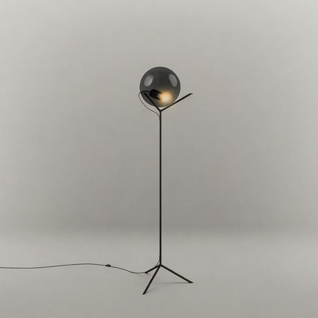 s.luce Stehleuchte Orb Poseidon mit Glaskugel 175cm – elegante Stehlampe mit einzigartigem Design.