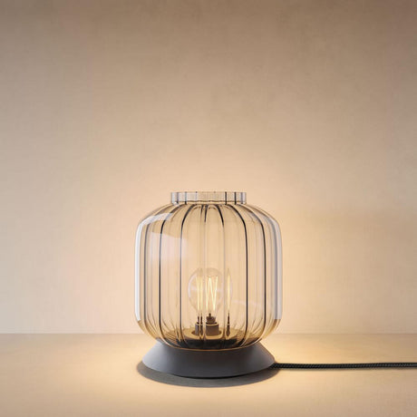 s.luce Velo bordslampa i glas med strömbrytare