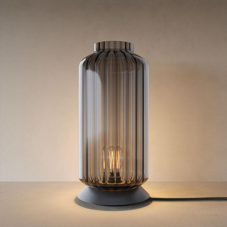 s.luce Velo bordslampa i glas med strömbrytare