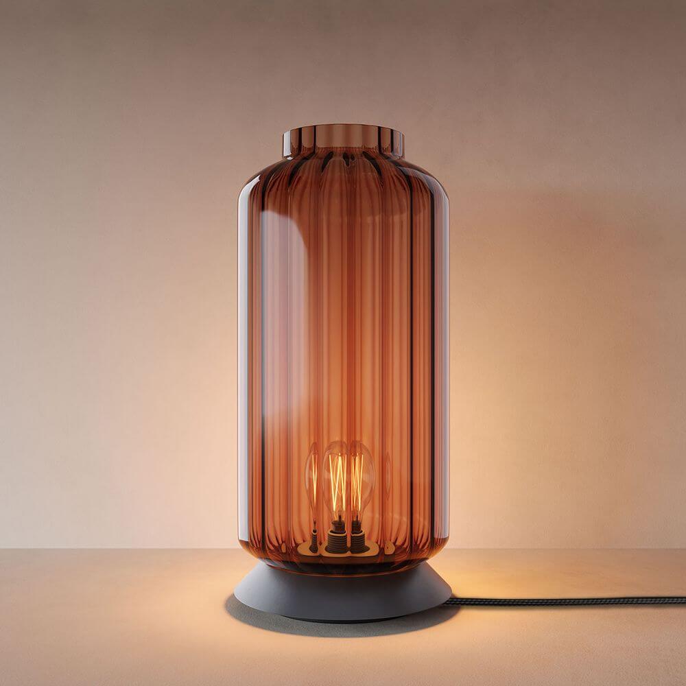 s.luce Lámpara de sobremesa de cristal Velo con interruptor