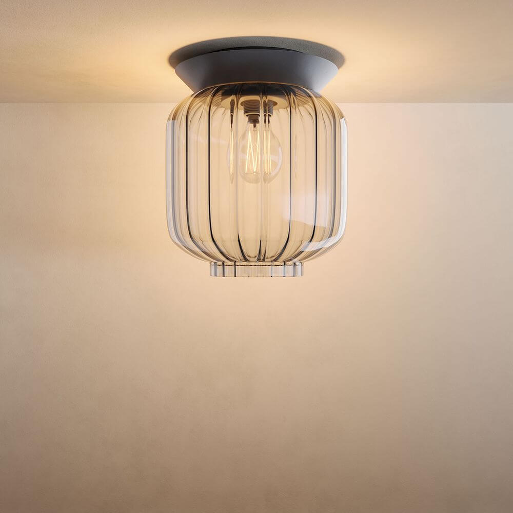 s.luce Candeeiro de teto em vidro Velo E27