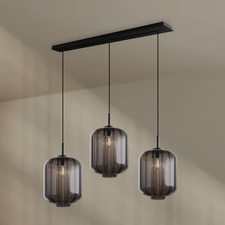 s.luce Velo dining table lamp 3-light canopy 120cm Ø 25cm