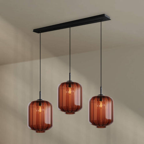 s.luce Velo dining table lamp 3-light canopy 120cm Ø 25cm