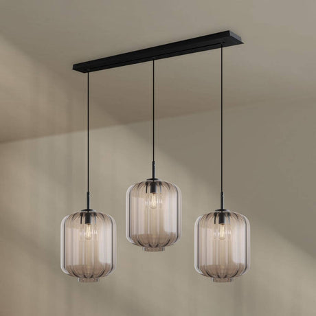 s.luce Velo dining table lamp 3-light canopy 120cm Ø 25cm