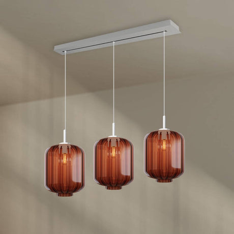 s.luce Velo dining table lamp 3-light canopy 120cm Ø 25cm