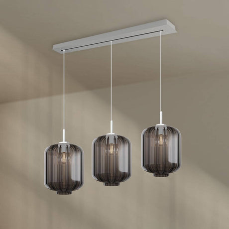 s.luce Velo dining table lamp 3-light canopy 120cm Ø 25cm