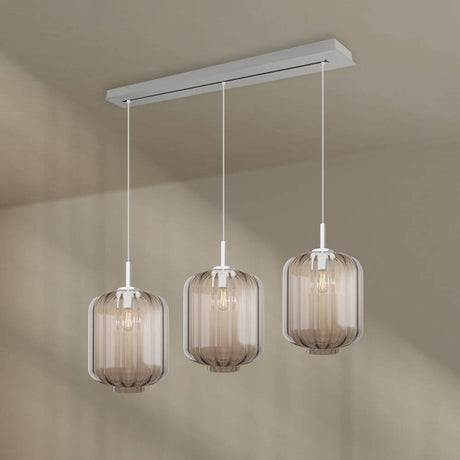 s.luce Velo dining table lamp 3-light canopy 120cm Ø 25cm