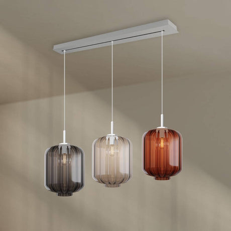 s.luce Velo dining table lamp 3-light canopy 120cm Ø 25cm