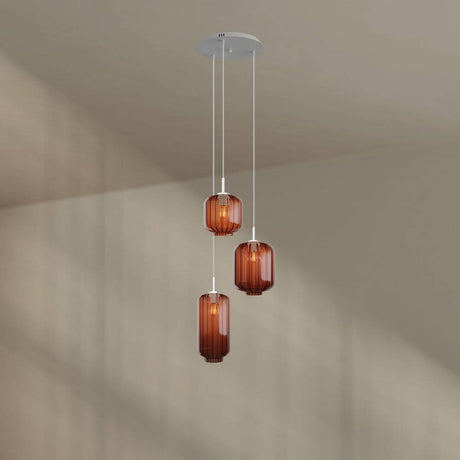 s.luce Velo gallerilampe 3-lys Ø 40cm baldakin Ø 18/20/25cm