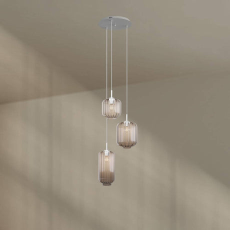 s.luce Velo gallerilampe 3-lys Ø 40cm baldakin Ø 18/20/25cm