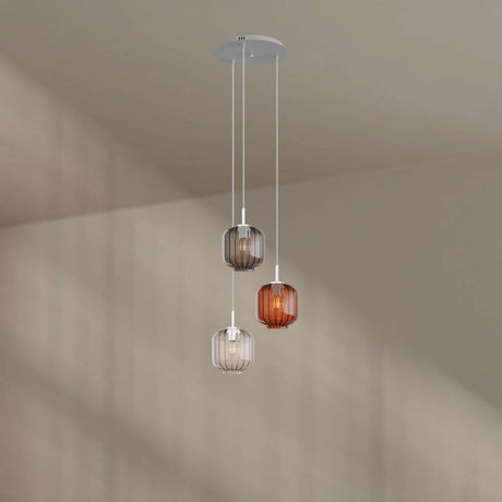 s.luce Velo 3-valoinen galleriavalaisin Ø 40cm Katos Ø 20cm