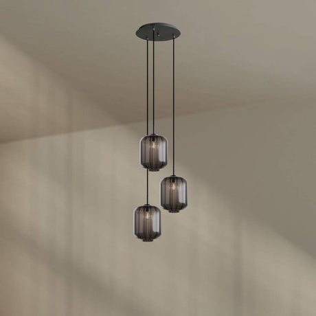s.luce Velo 3-lys gallerilampe Ø 40cm baldakin Ø 25cm