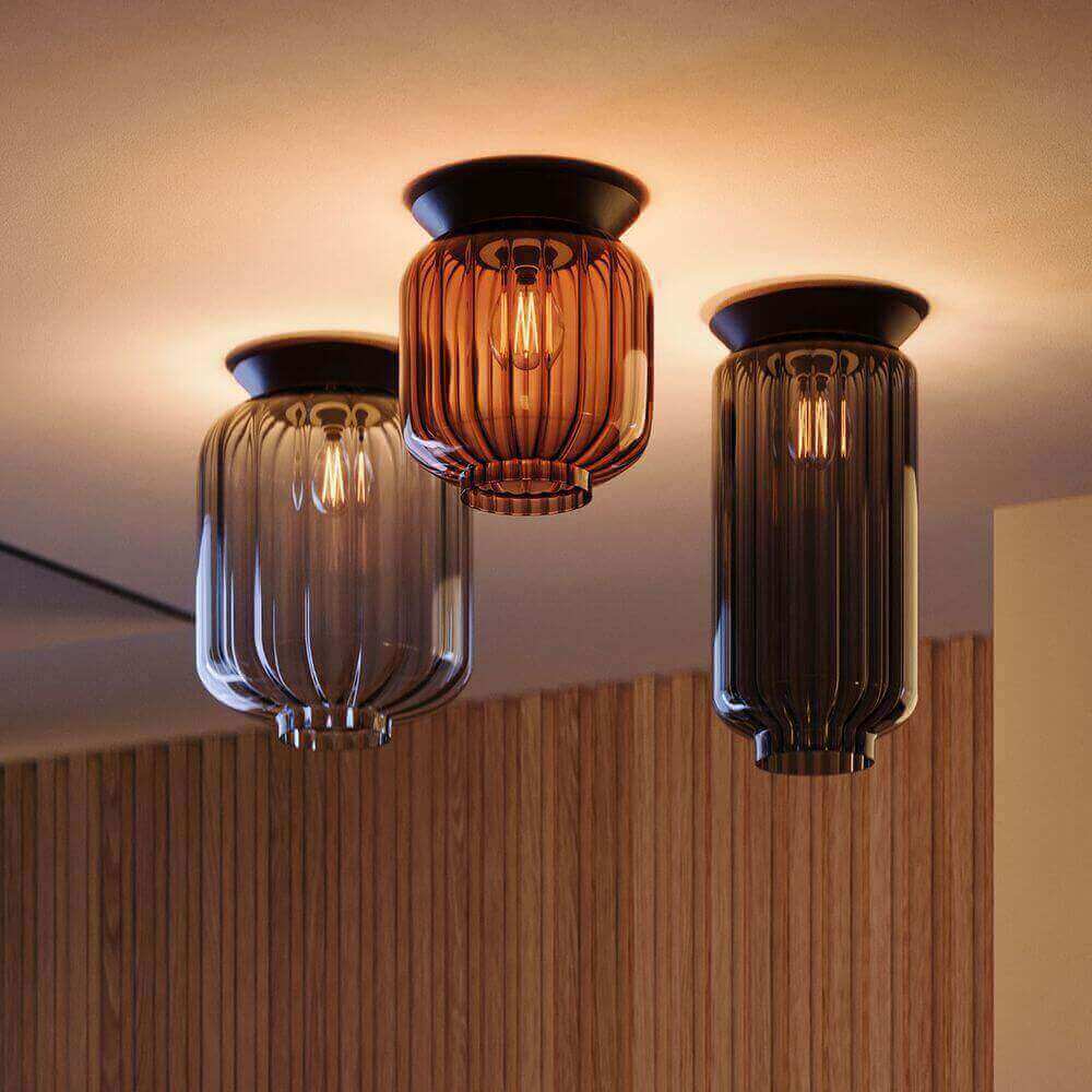 s.luce Velo glazen plafondlamp E27