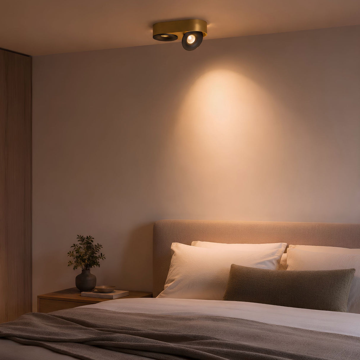 s.luce Santa Duo LED faretto da superficie orientabile e dimmerabile