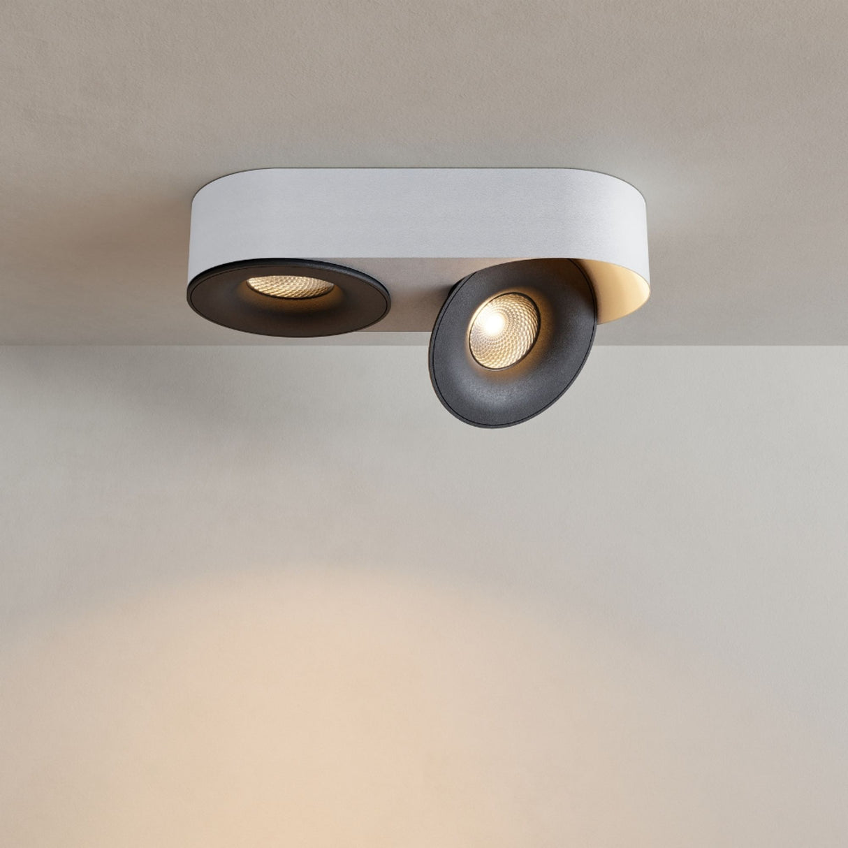 s.luce Santa Duo LED faretto da superficie orientabile e dimmerabile
