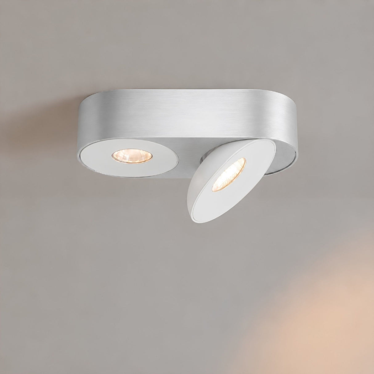 s.luce Santa Duo LED faretto da superficie orientabile e dimmerabile