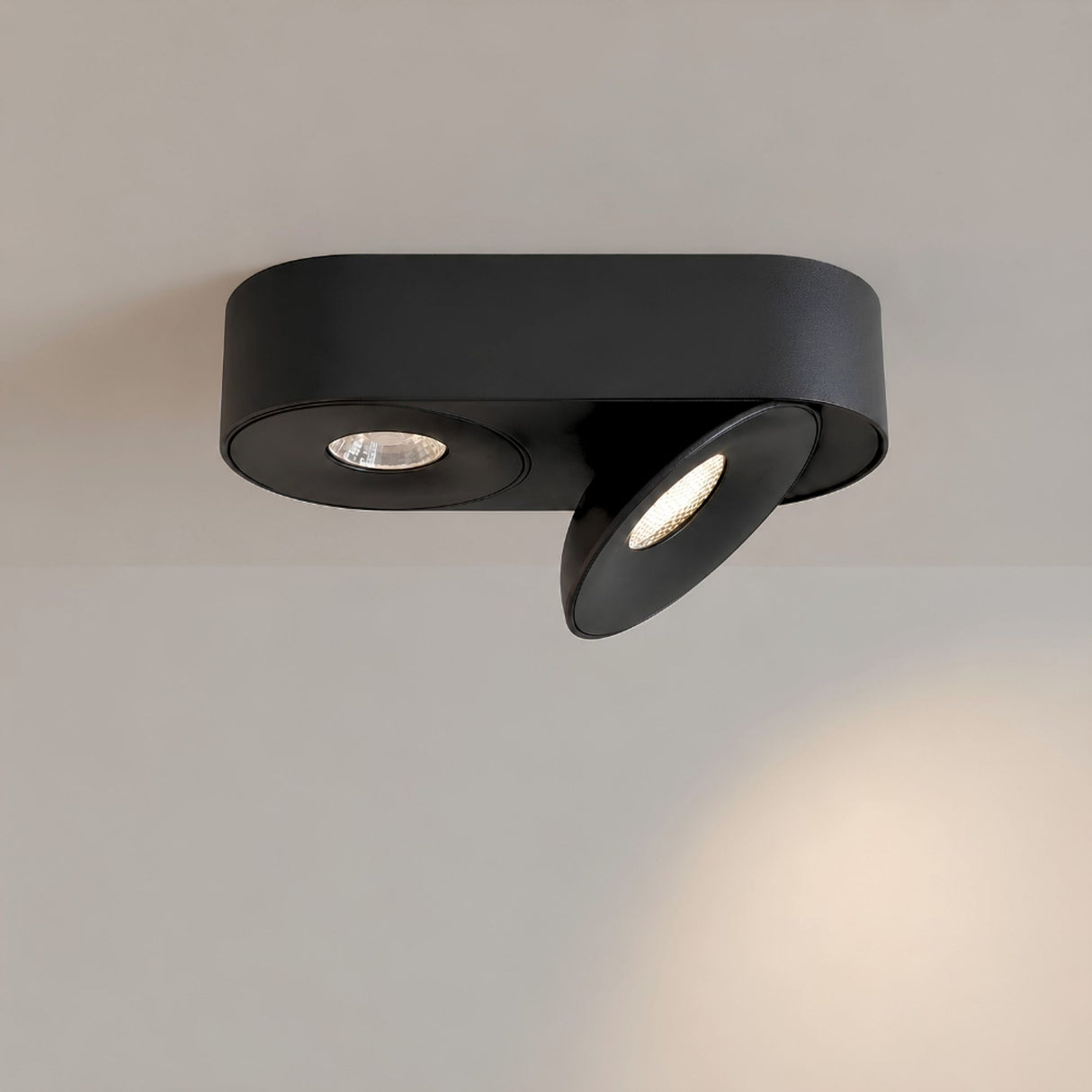 s.luce Santa Duo LED faretto da superficie orientabile e dimmerabile